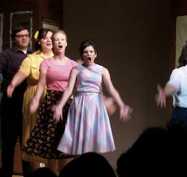 Cheriz performing in a theatre production, one of her many CF hobbies