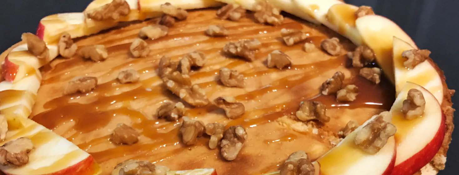 Cystic Fibrosis community advocate Andrew’s caramel apple cheesecake